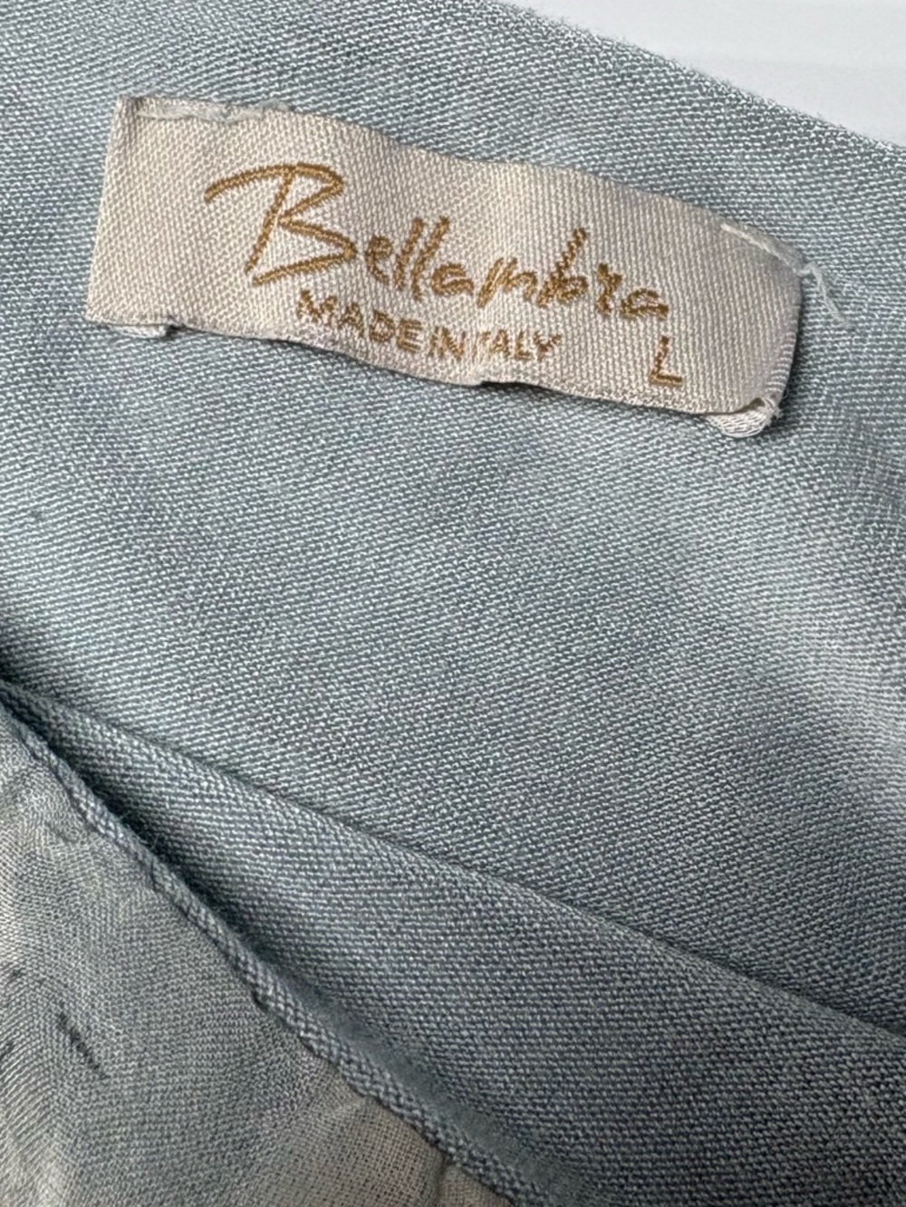 Bellambra Made in Italy Floral Peasant Blouse Viscose and Silk - Picture 3 of 6